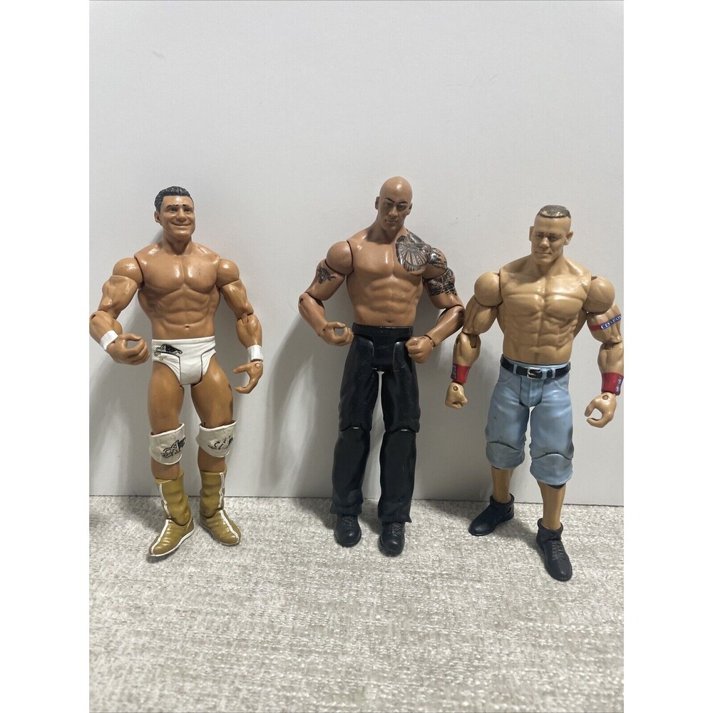 The Rock Dwayne Johnson WWE Mattel Basic Signature Series And More WWF Figures